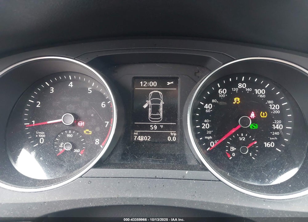 2017 VOLKSWAGEN JETTA VIN: 3VWDB7AJ1HM337505