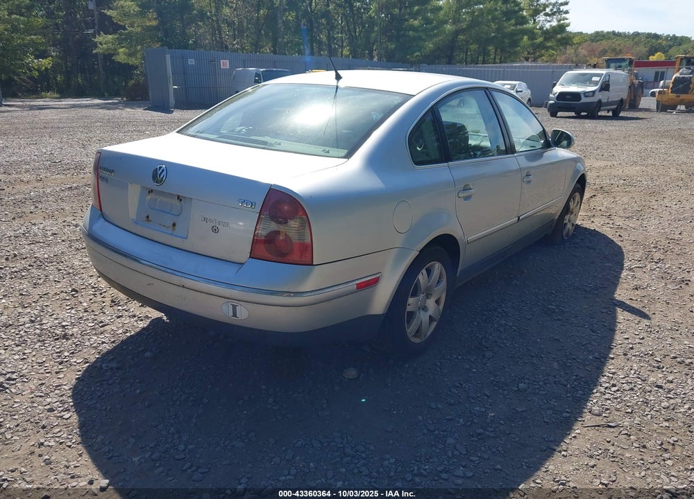 2005 VOLKSWAGEN PASSAT GLS TDI VIN: WVWAE63B85E076730