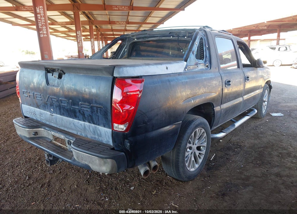 2005 CHEVROLET AVALANCHE 1500 Z66 VIN: 3GNEC12Z25G265317