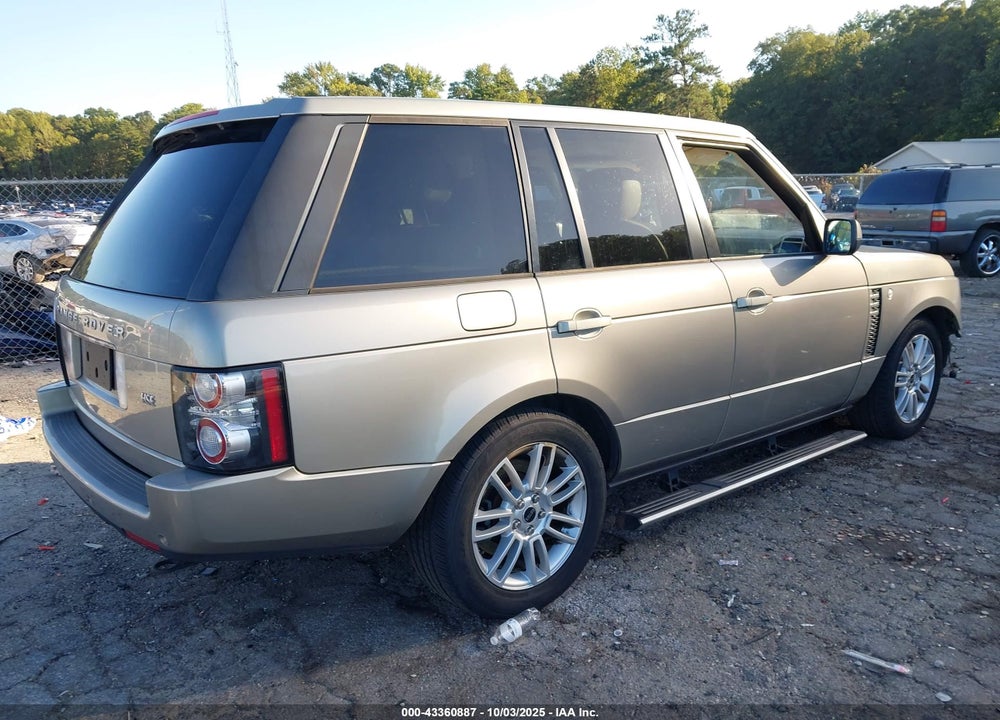 2012 LAND ROVER RANGE ROVER VIN: SALME1D46CA376490