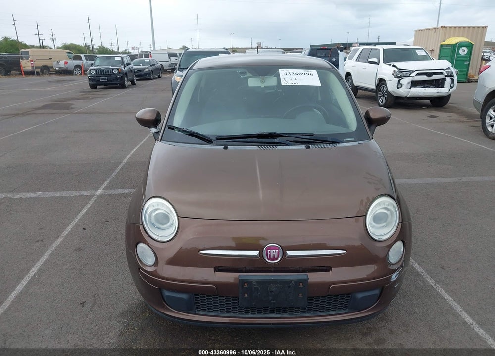 2012 FIAT 500 VIN: 3C3CFFAR6CT370988