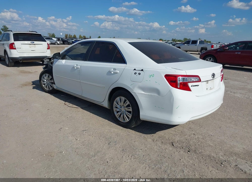2013 TOYOTA CAMRY LE VIN: 4T4BF1FK2DR327117
