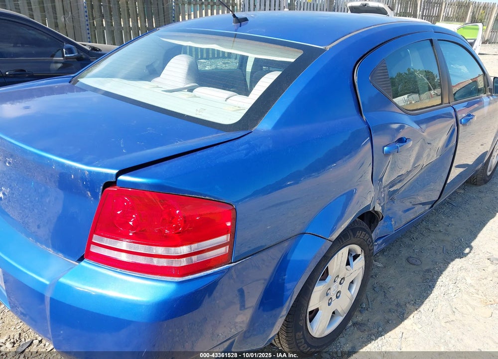 2008 DODGE AVENGER SE VIN: 1B3LC46K48N170009
