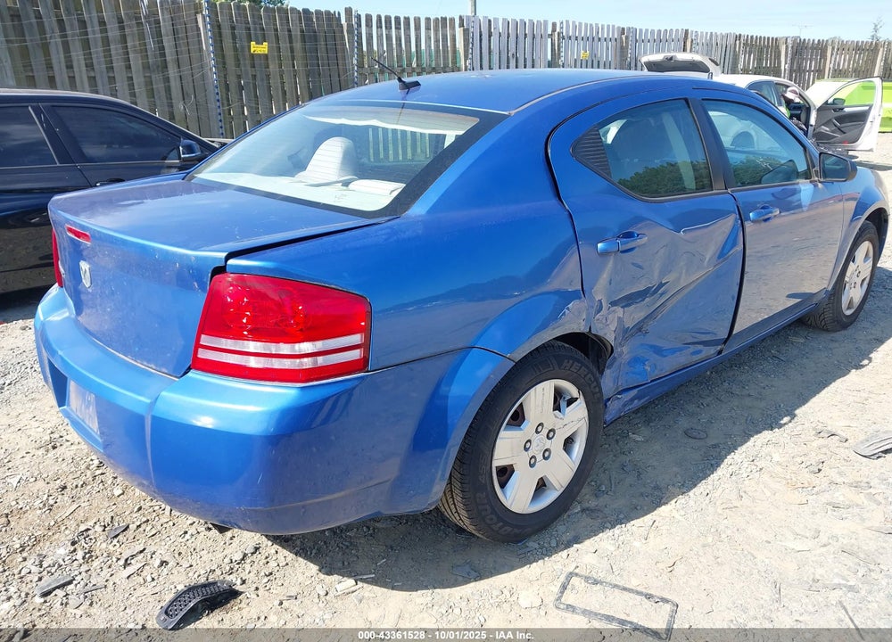 2008 DODGE AVENGER SE VIN: 1B3LC46K48N170009