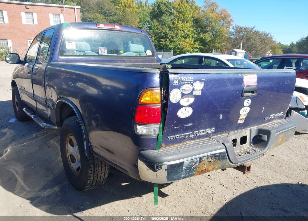 2002 TOYOTA TUNDRA SR5 V8 VIN: 5TBBT44172S296945