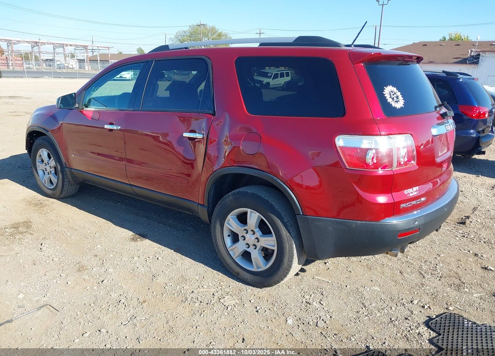 2010 GMC ACADIA SLE VIN: 1GKLRLED8AJ172633