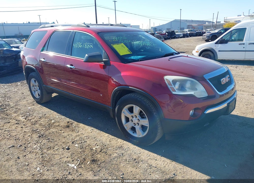 2010 GMC ACADIA SLE VIN: 1GKLRLED8AJ172633