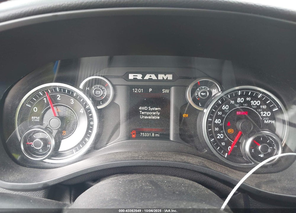 2020 RAM 1500 BIG HORN 4X4 5'7 BOX VIN: 1C6SRFFT3LN362079
