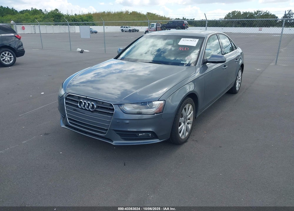 2013 AUDI A4 VIN: WAUAFAFL8DN031173