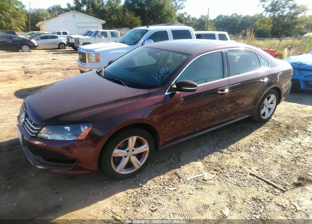 2012 VOLKSWAGEN PASSAT VIN: 1VWBN7A35CC102521