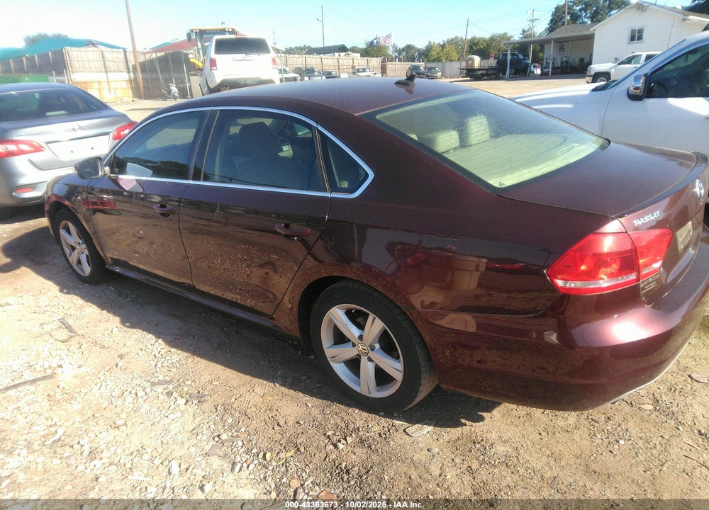 2012 VOLKSWAGEN PASSAT VIN: 1VWBN7A35CC102521