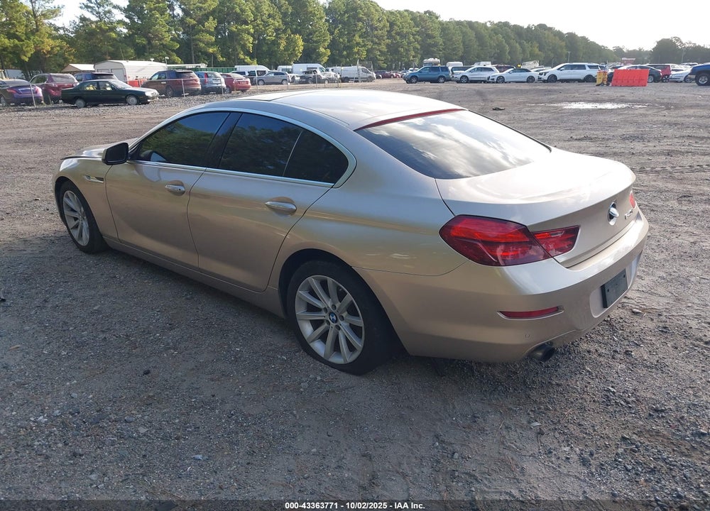 2013 BMW 640I GRAN COUPE VIN: WBA6A0C50DDZ04120
