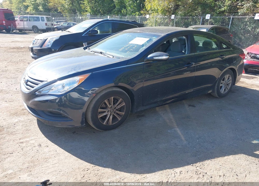 2014 HYUNDAI SONATA GLS VIN: 5NPEB4AC0EH869627