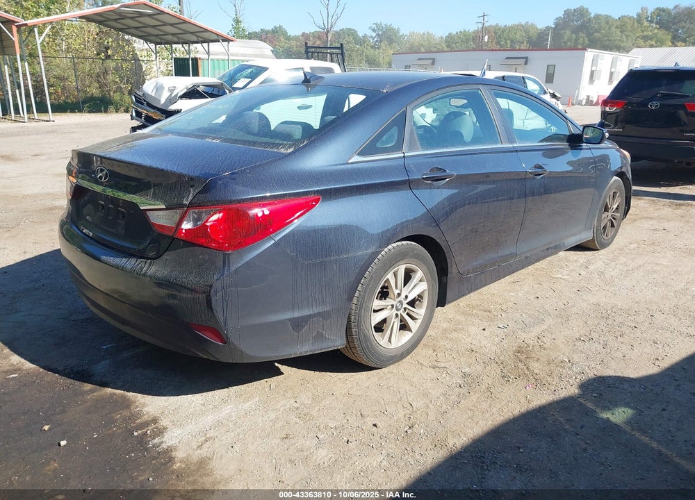 2014 HYUNDAI SONATA GLS VIN: 5NPEB4AC0EH869627