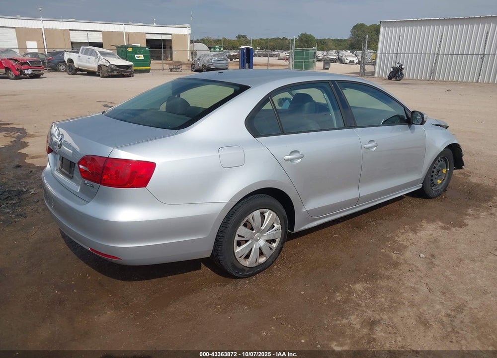 2012 VOLKSWAGEN JETTA 2.5L SE VIN: 3VWDP7AJ8CM111116