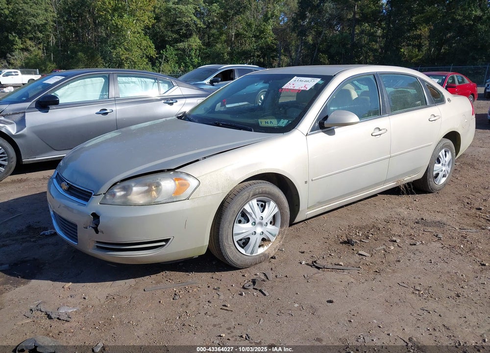 2008 CHEVROLET IMPALA LS VIN: 2G1WB58K389235476