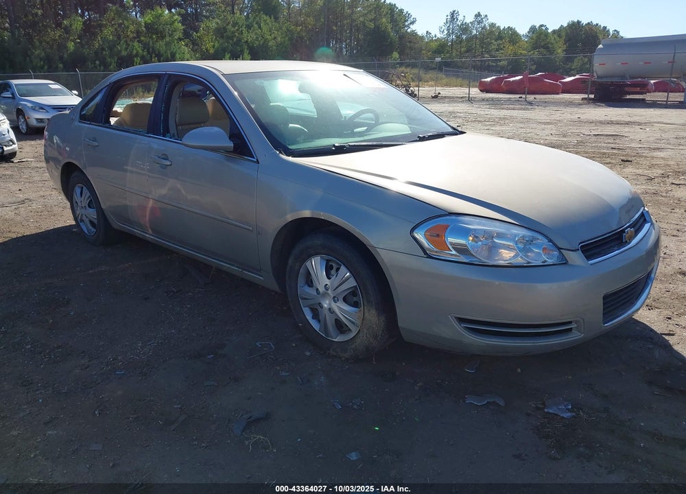 2008 CHEVROLET IMPALA LS VIN: 2G1WB58K389235476