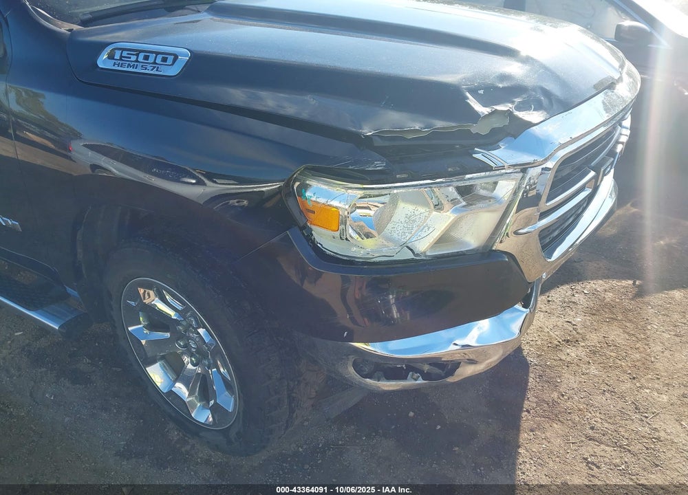 2019 RAM 1500 BIG HORN/LONE STAR  4X4 5'7 BOX VIN: 1C6SRFFT8KN788056