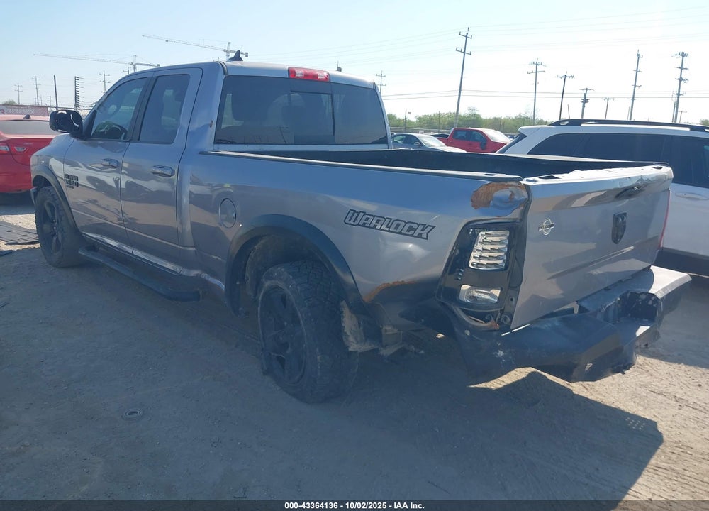 2019 RAM 1500 CLASSIC WARLOCK  4X2 6'4 BOX VIN: 1C6RR6GGXKS698084