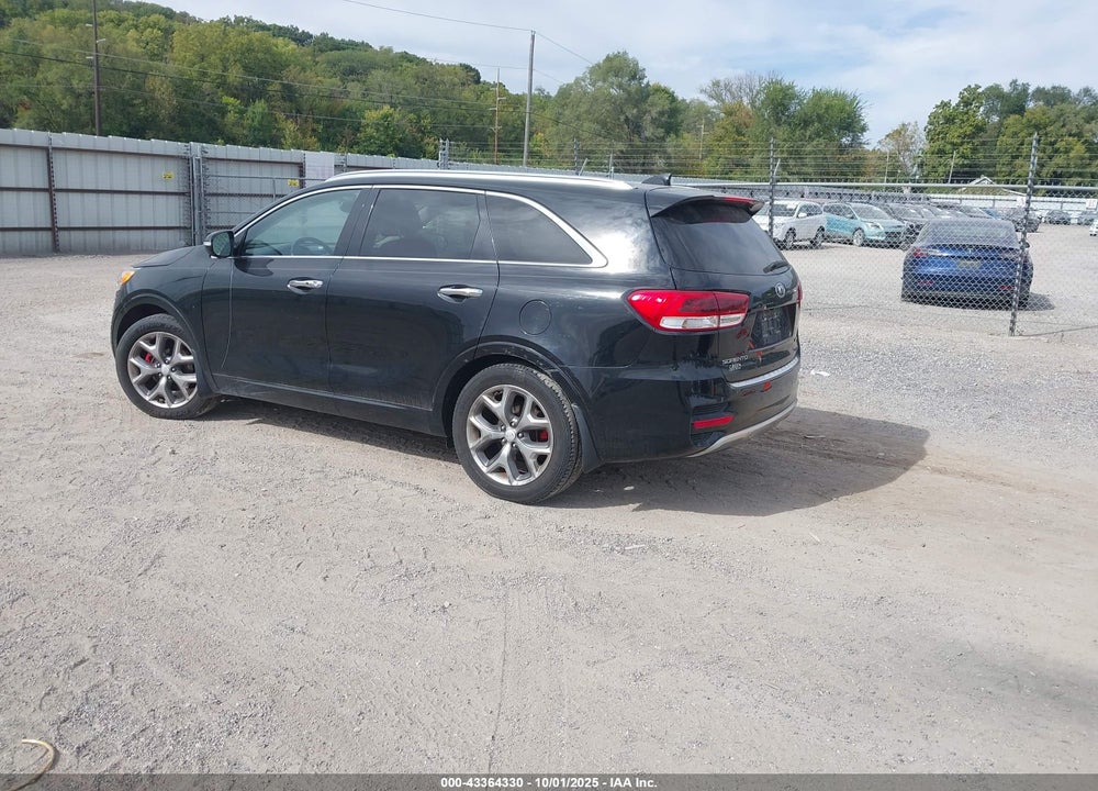 2017 KIA SORENTO 3.3L SX VIN: 5XYPK4A52HG317097