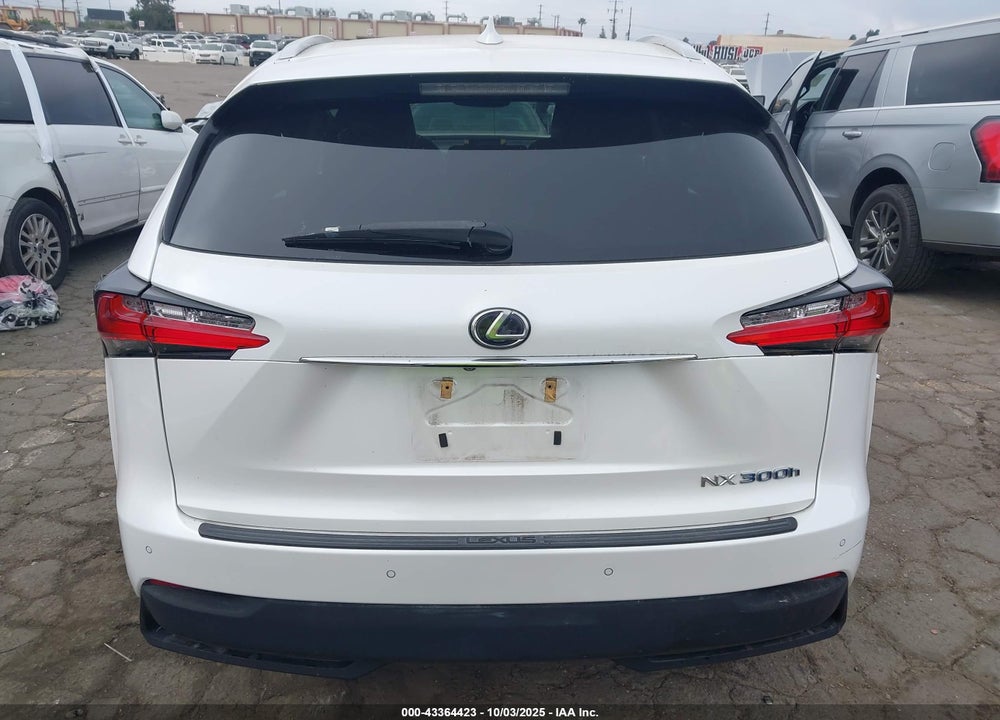 2016 LEXUS NX 300H VIN: JTJBJRBZ5G2030595