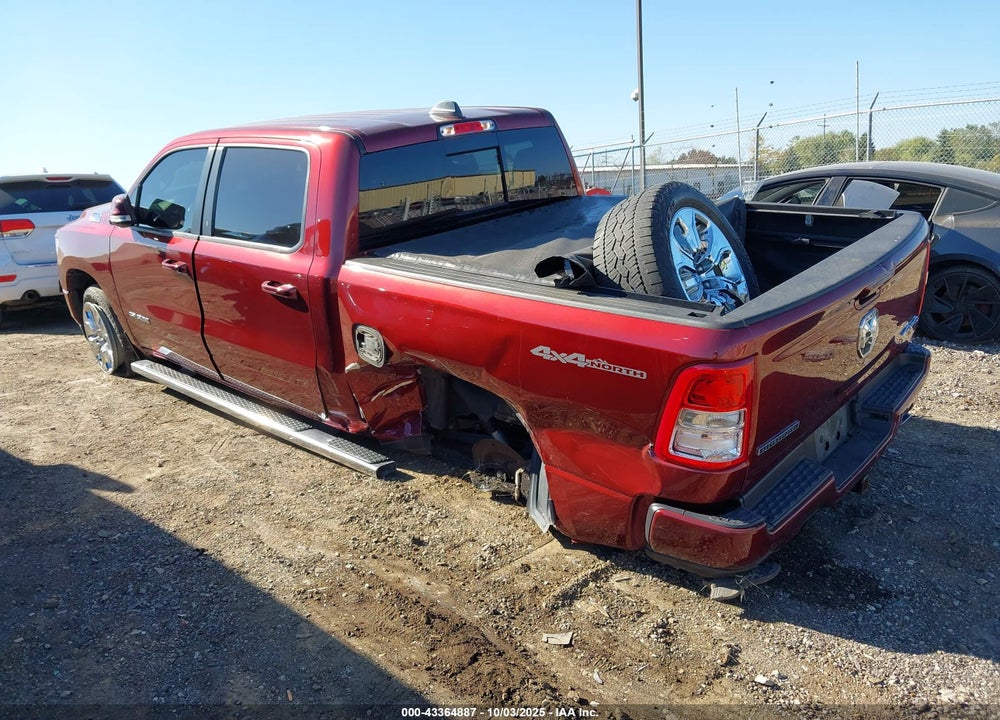2020 RAM 1500 BIG HORN 4X4 5'7 BOX VIN: 1C6SRFFT5LN241263