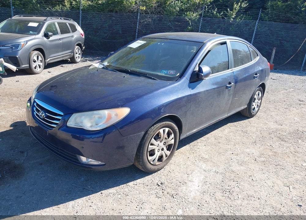 2010 HYUNDAI ELANTRA VIN: KMHDU4AD7AU186897