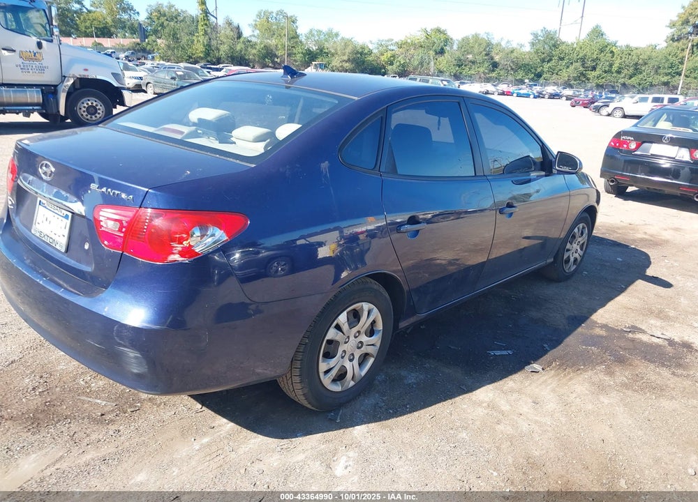 2010 HYUNDAI ELANTRA VIN: KMHDU4AD7AU186897