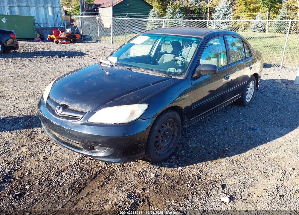2005 HONDA CIVIC LX VIN: 2HGES165X5H531347