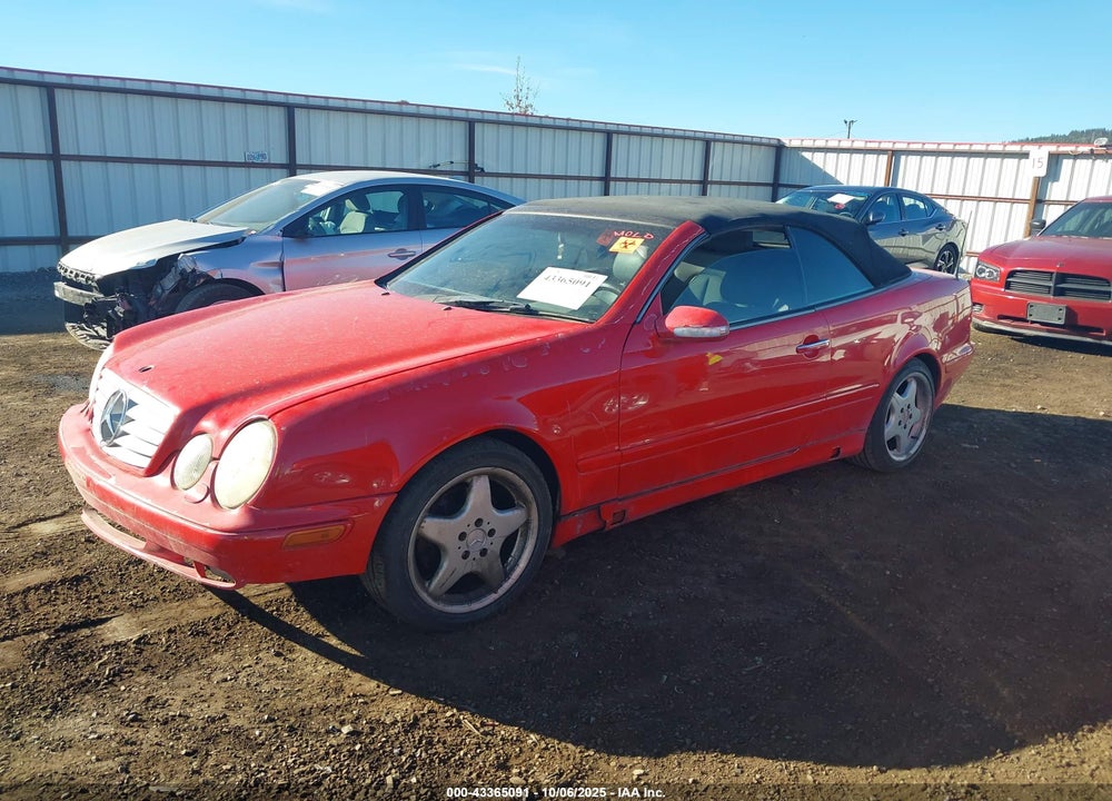 2002 MERCEDES-BENZ CLK 320 VIN: WDBLK65G22T120317