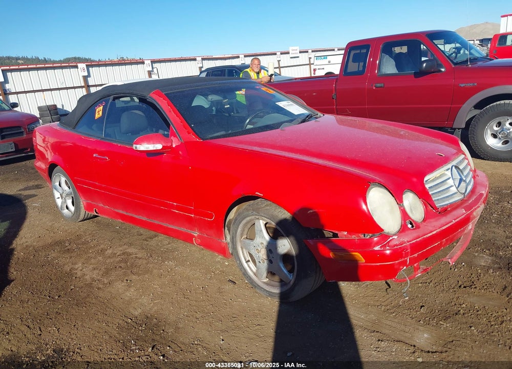 2002 MERCEDES-BENZ CLK 320 VIN: WDBLK65G22T120317