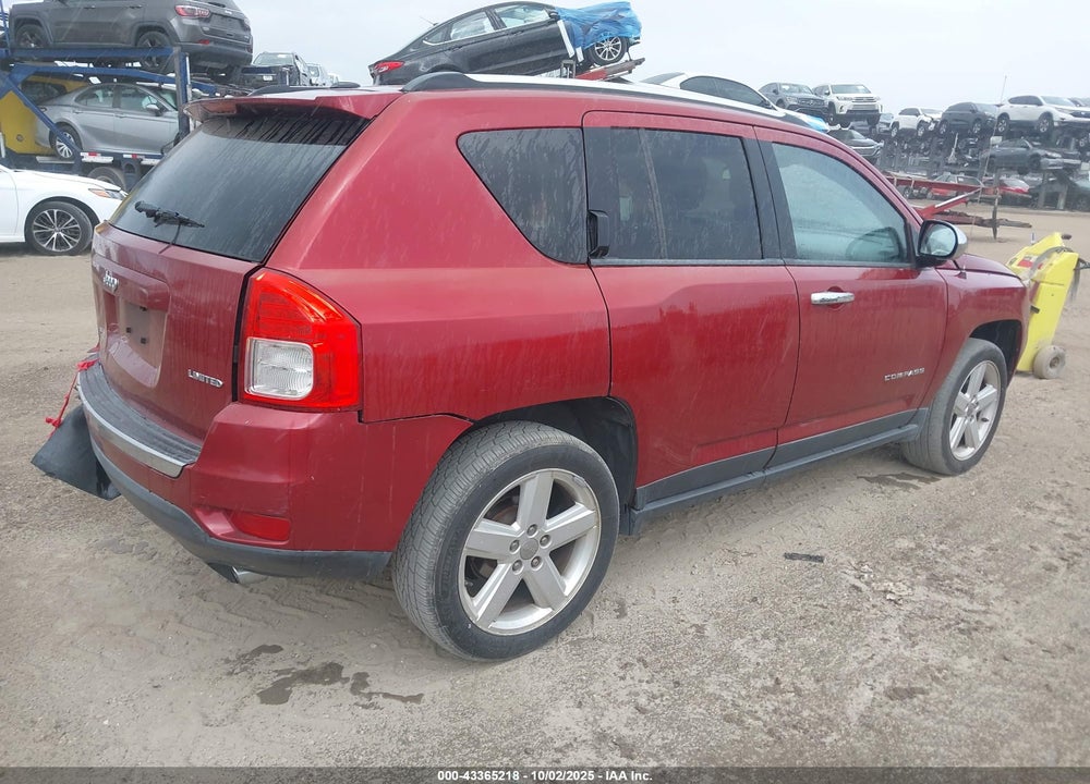 2012 JEEP COMPASS LIMITED VIN: 1C4NJCCB4CD620011