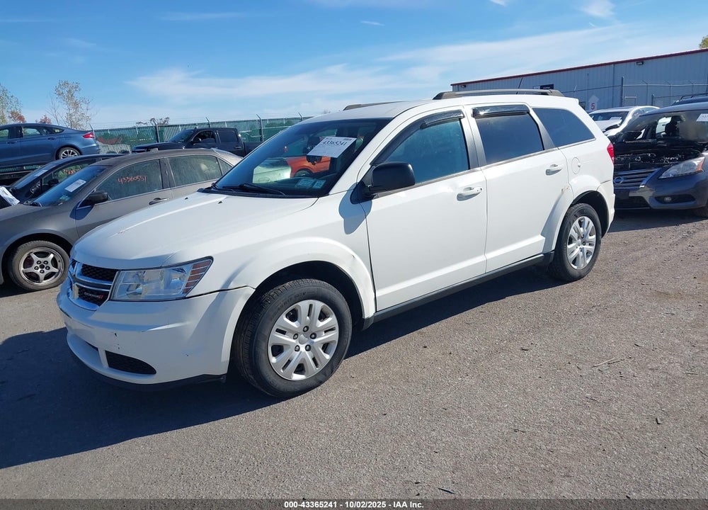 2016 DODGE JOURNEY SE VIN: 3C4PDCAB5GT218419