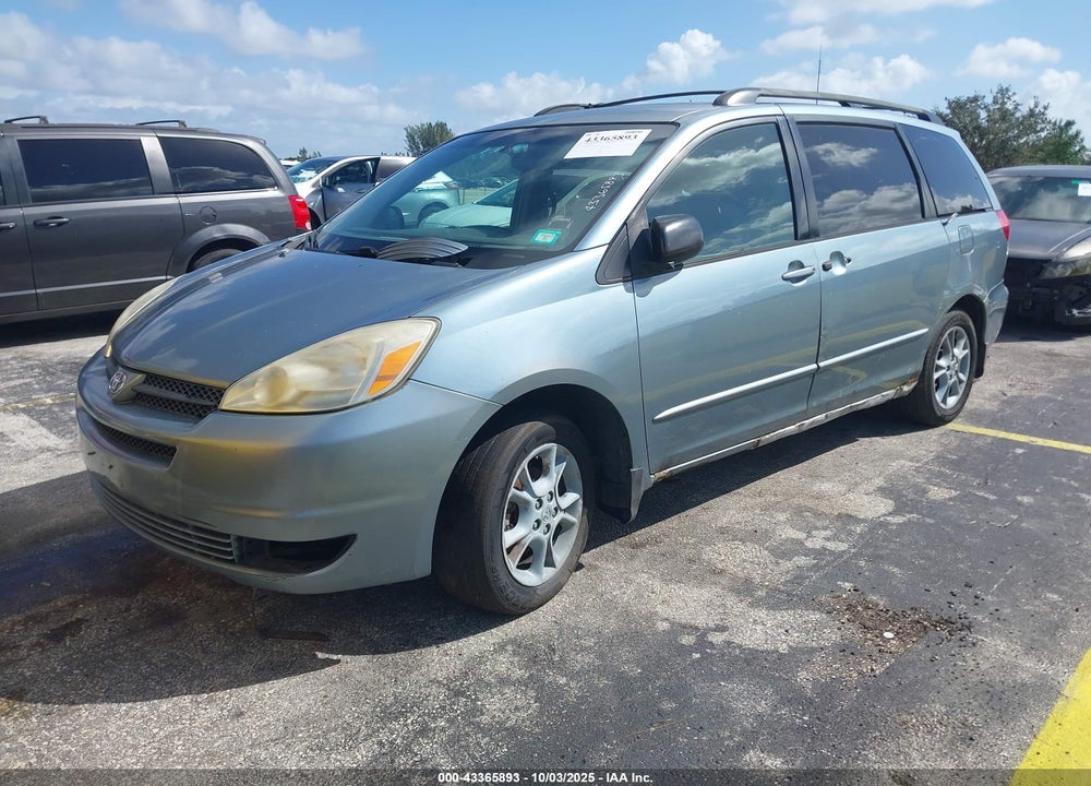 2005 TOYOTA SIENNA LE VIN: 5TDBA23C95S043716