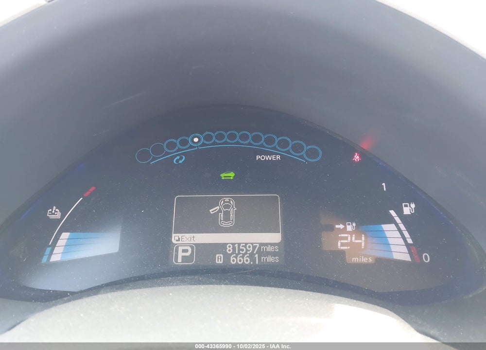 2012 NISSAN LEAF VIN: JN1AZ0CPXCT020636