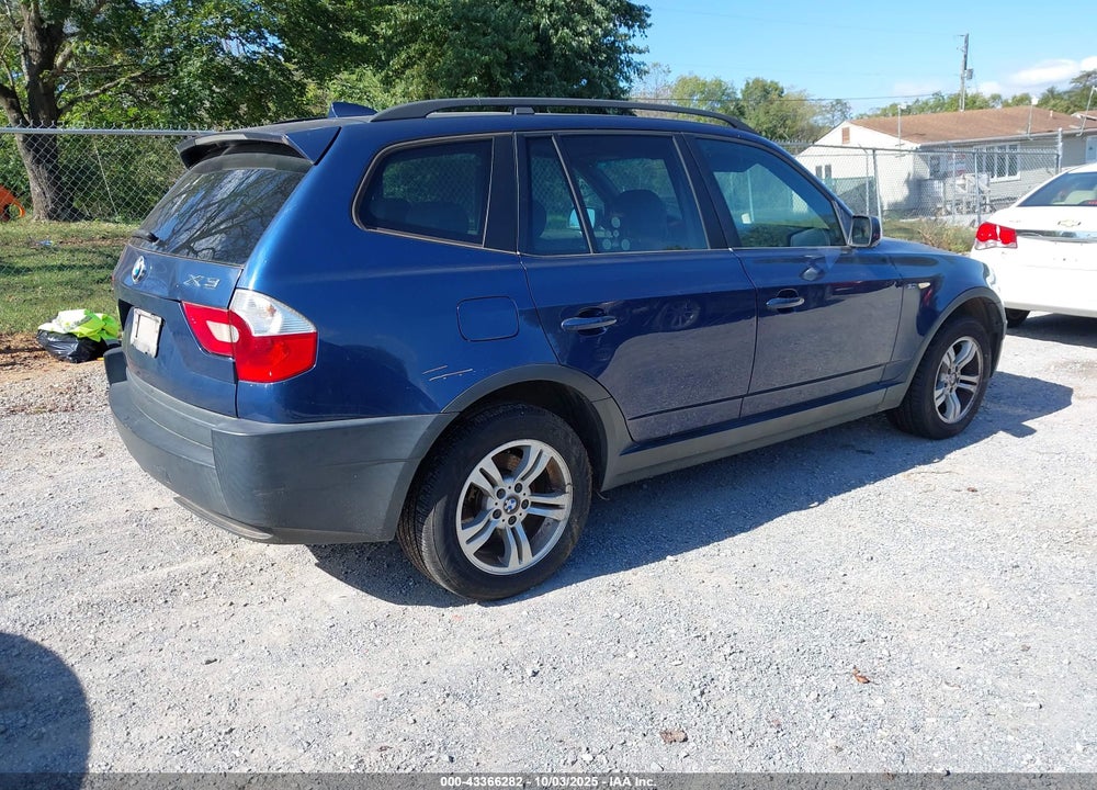 2005 BMW X3 3.0I VIN: WBXPA93485WD06632