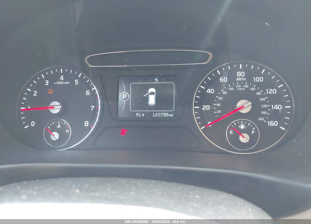 2016 KIA SORENTO 2.4L LX VIN: 5XYPG4A38GG089573