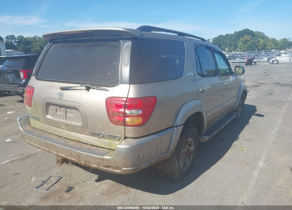 2002 TOYOTA SEQUOIA SR5 V8 VIN: 5TDBT44A72S059136