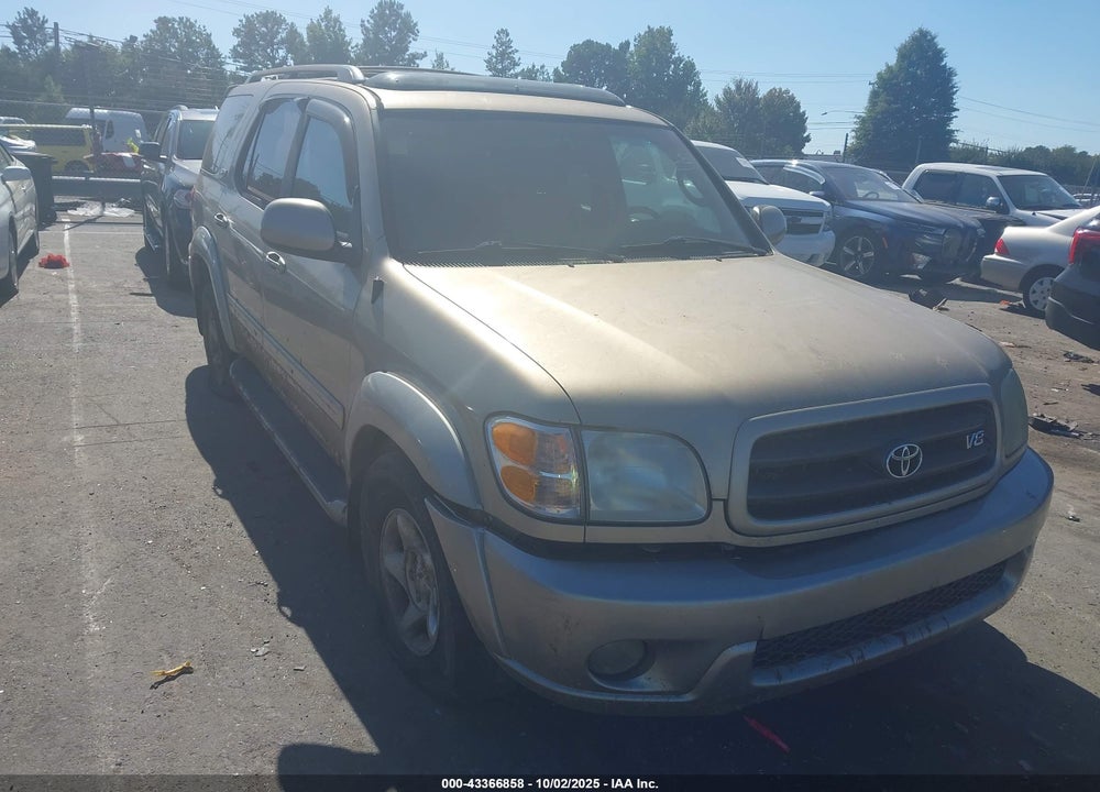 2002 TOYOTA SEQUOIA SR5 V8 VIN: 5TDBT44A72S059136