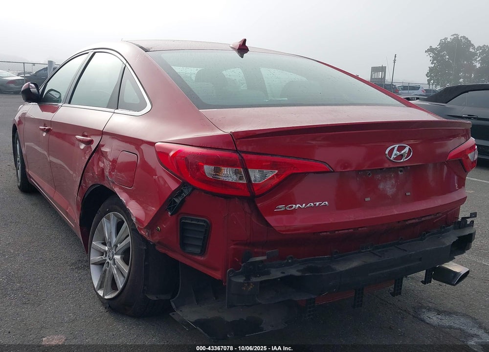 2017 HYUNDAI SONATA SE VIN: 5NPE24AF7HH498335