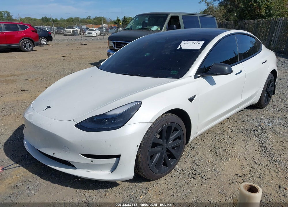 2022 TESLA MODEL 3 LONG RANGE DUAL MOTOR ALL-WHEEL DRIVE VIN: 5YJ3E1EB6NF318647