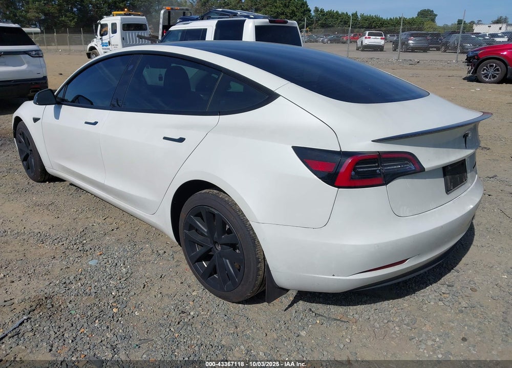 2022 TESLA MODEL 3 LONG RANGE DUAL MOTOR ALL-WHEEL DRIVE VIN: 5YJ3E1EB6NF318647