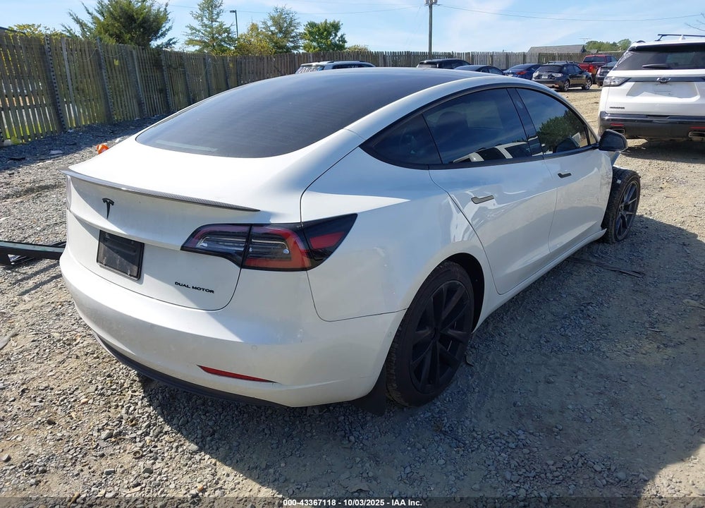 2022 TESLA MODEL 3 LONG RANGE DUAL MOTOR ALL-WHEEL DRIVE VIN: 5YJ3E1EB6NF318647