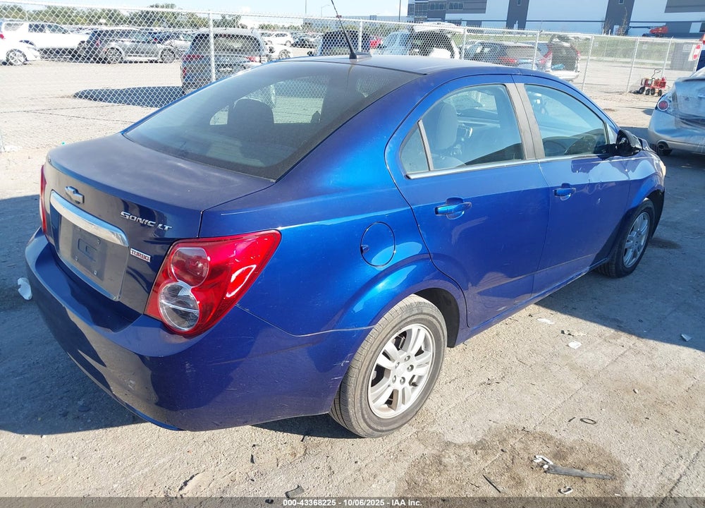 2013 CHEVROLET SONIC LT AUTO VIN: 1G1JC5SB2D4169581