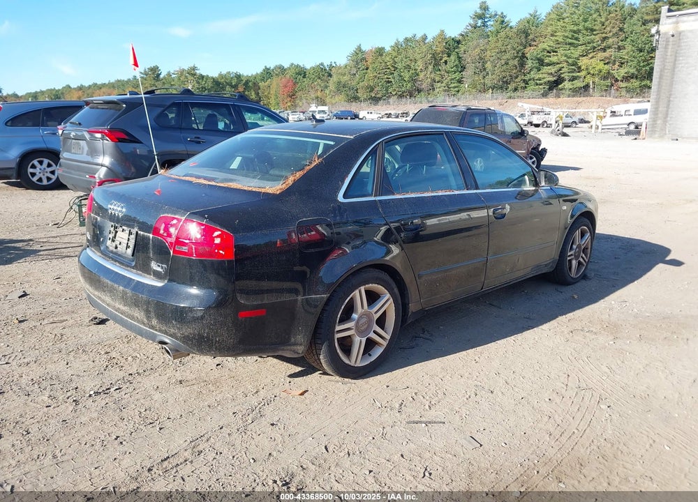 2007 AUDI A4 VIN: WAUDF78E47A016020