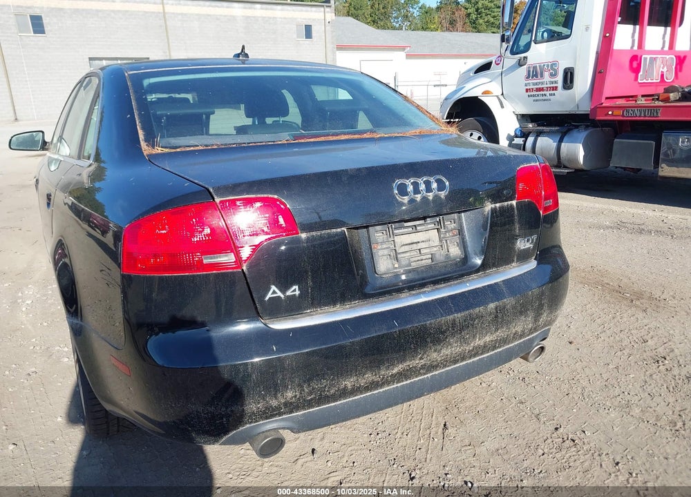 2007 AUDI A4 VIN: WAUDF78E47A016020