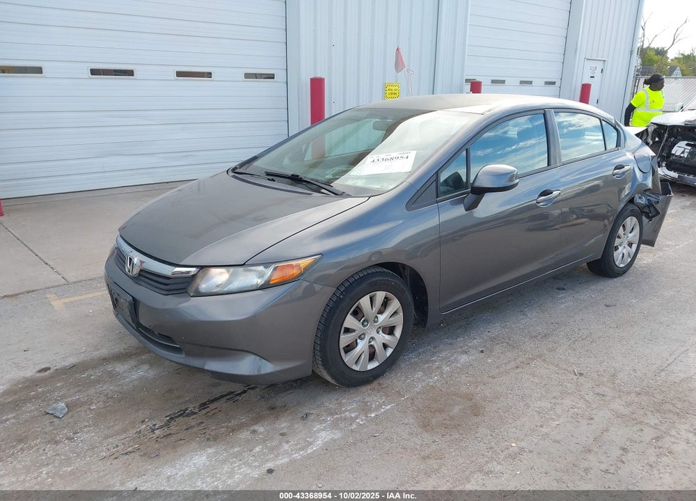 2012 HONDA CIVIC LX VIN: 19XFB2F58CE076385