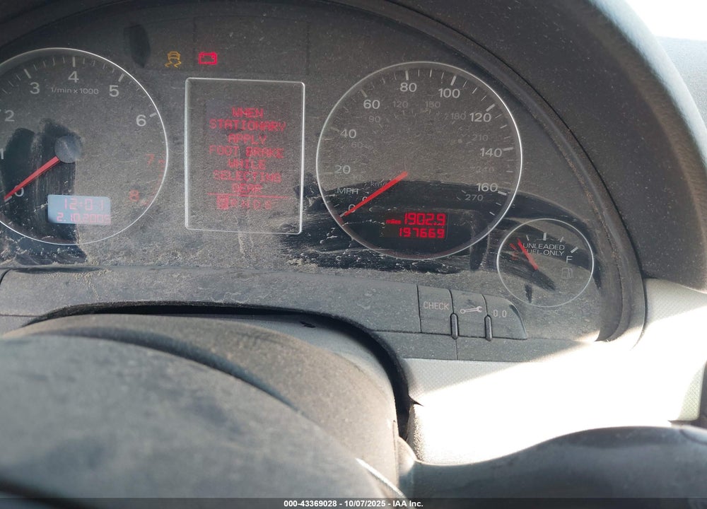 2007 AUDI A4 VIN: WAUDF78E67A063243