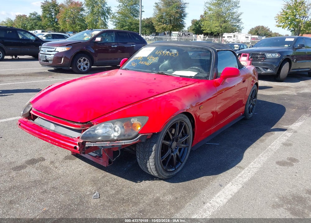 2000 HONDA S2000 VIN: JHMAP1148YT007990