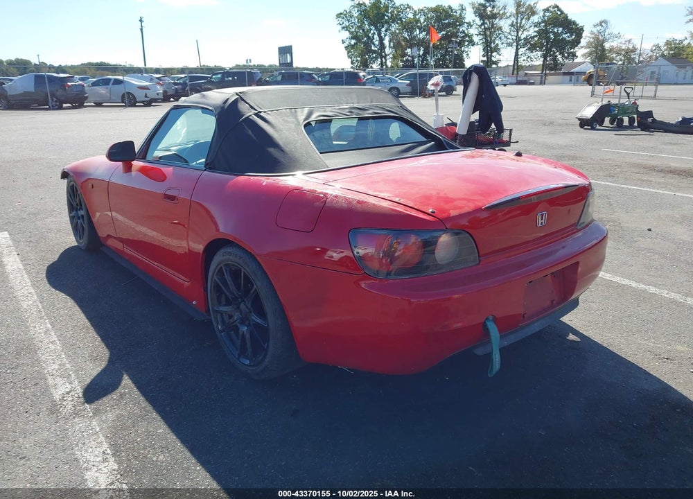 2000 HONDA S2000 VIN: JHMAP1148YT007990
